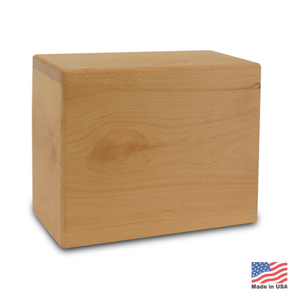 Mitchell Oak Wood Urn