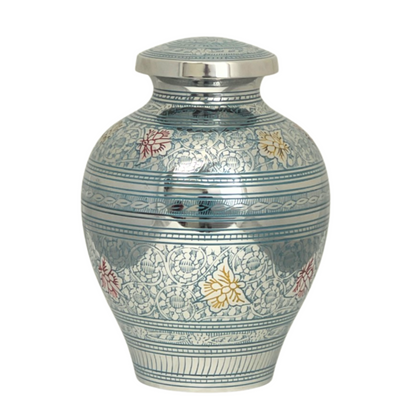 Celestial Butterflies Blue Urn